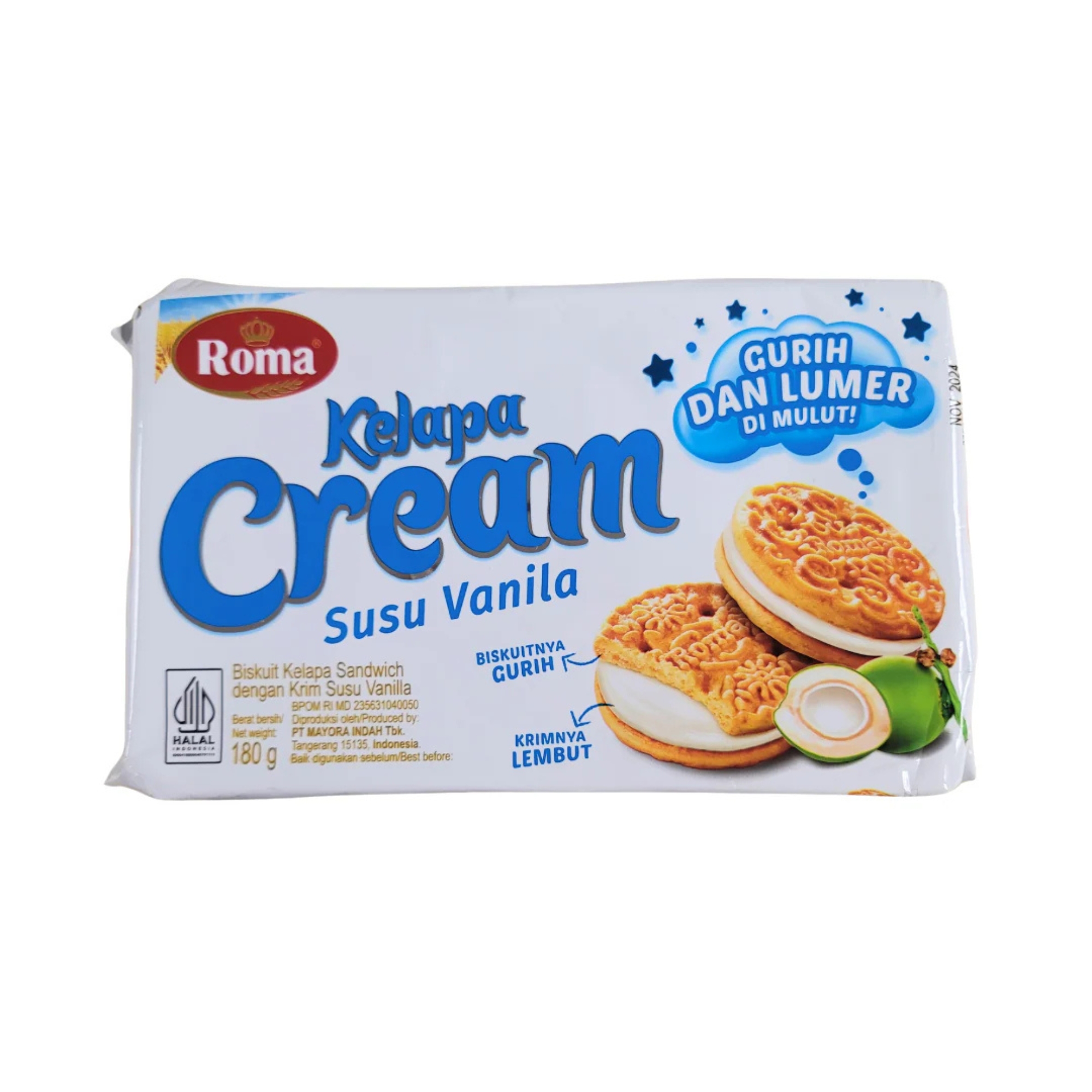 Roma Kelapa Cream Susu Vanilla